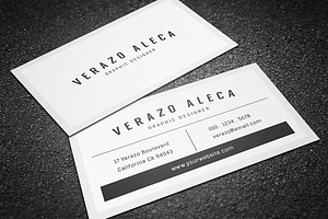 Clean Minimal Business Card Template