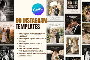 Wedding Photography Instagram Kit