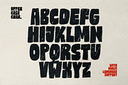 Tracklist - Rough Bold Font, a Sans Serif Font by Sarid Ezra (Thumbnail 9 of 11)