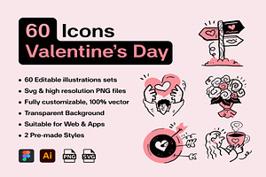 60 Valentine Love Fintech Illustrati, an Object Illustration by Lumina_ui_ux202