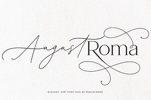 August Roma//Elegant Luxury Font Duo