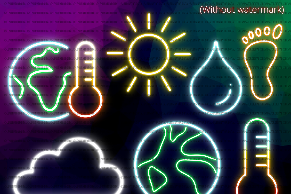 Neon Eco Bio PNG Clipart, an Education Illustration by Lenninator Digital (Photo 7 of 7)