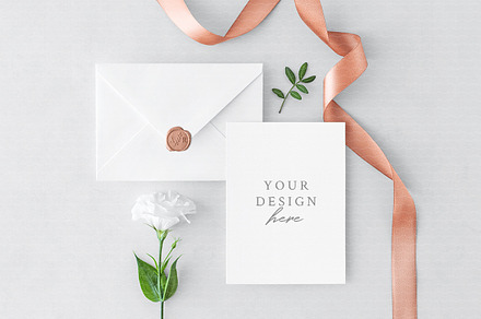 Invitation Card & Envelope, a Print Template by Lena Zakharova