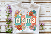 Boho Floral Mama Mother's Day PNG, an Illustration by Sublimation Artist (Thumbnail 4 of 9)