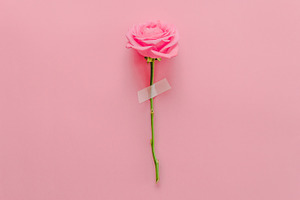 taped rose