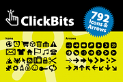 ClickBits, a Symbol Font by Fonthead Design (Thumbnail 1 of 2)