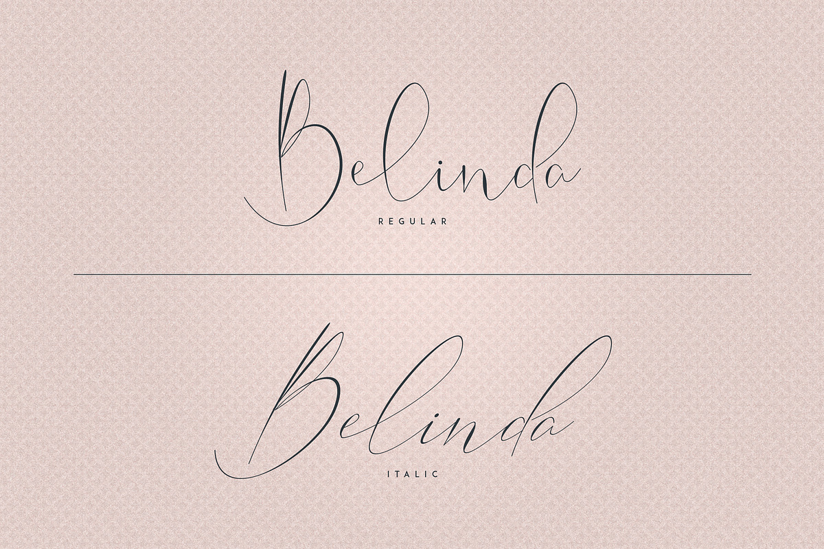 Belinda Script - Regular and Italic preview 2