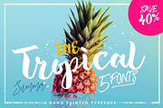 SALE !!! The Tropical - 5 Fonts, a Font by Dirtyline Studio (Thumbnail 2 of 19)