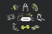 Fitness and Gym 3D Icon Pack, an Object 3D Model by Nate Studios (Thumbnail 6 of 6)