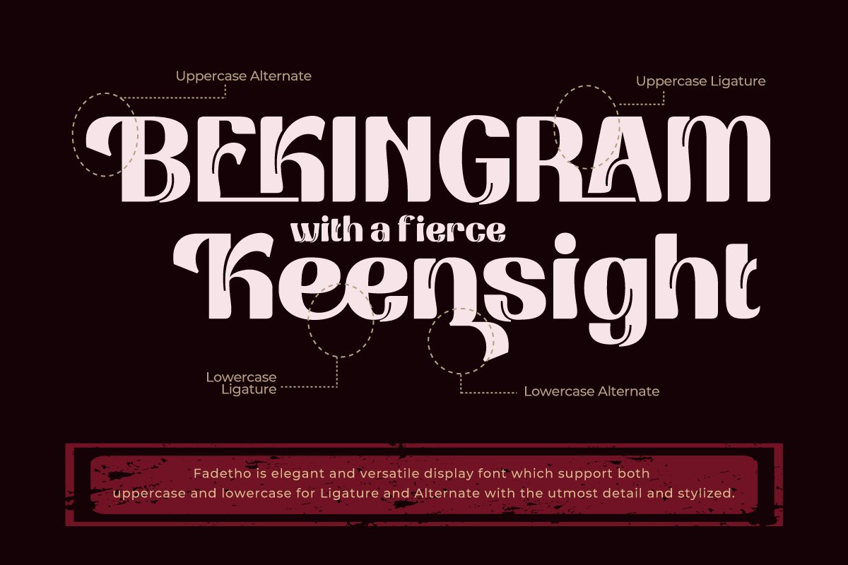 Fadetho | Display Font, a Sans Serif Font by twinstd (Photo 4 of 13)