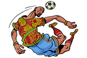 A football player and a ball, a Sport Illustration by rogistok (Thumbnail 1 of 3)