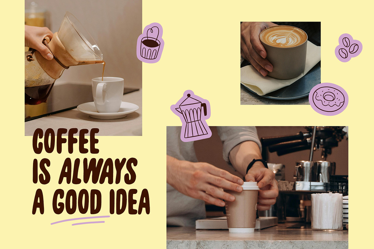 Coffee Lover Illustration Pack, a Food Illustration by Carole Chevalier (Photo 4 of 10)