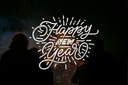 New Year Lettering Overlays, an Illustration by Davihero (Thumbnail 2 of 7)