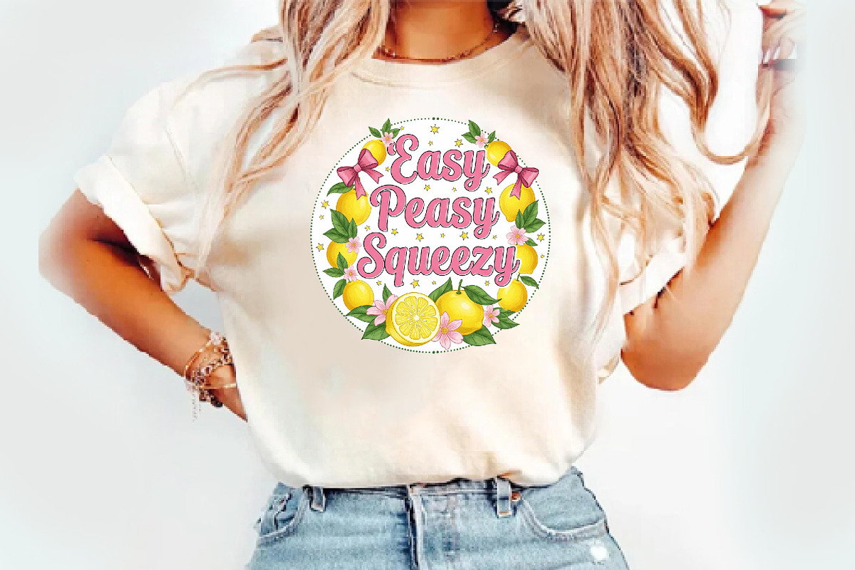 Preppy Lemon Summer Png, Lemon png, an Illustration by Watercolor design (Photo 2 of 3)