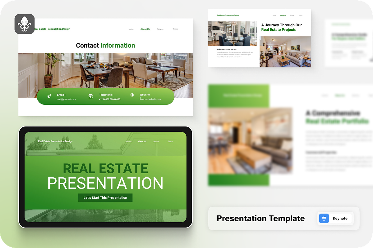 Real Estate Presentation Keynote, a Presentation Template by SquidPixey (Photo 1 of 6)