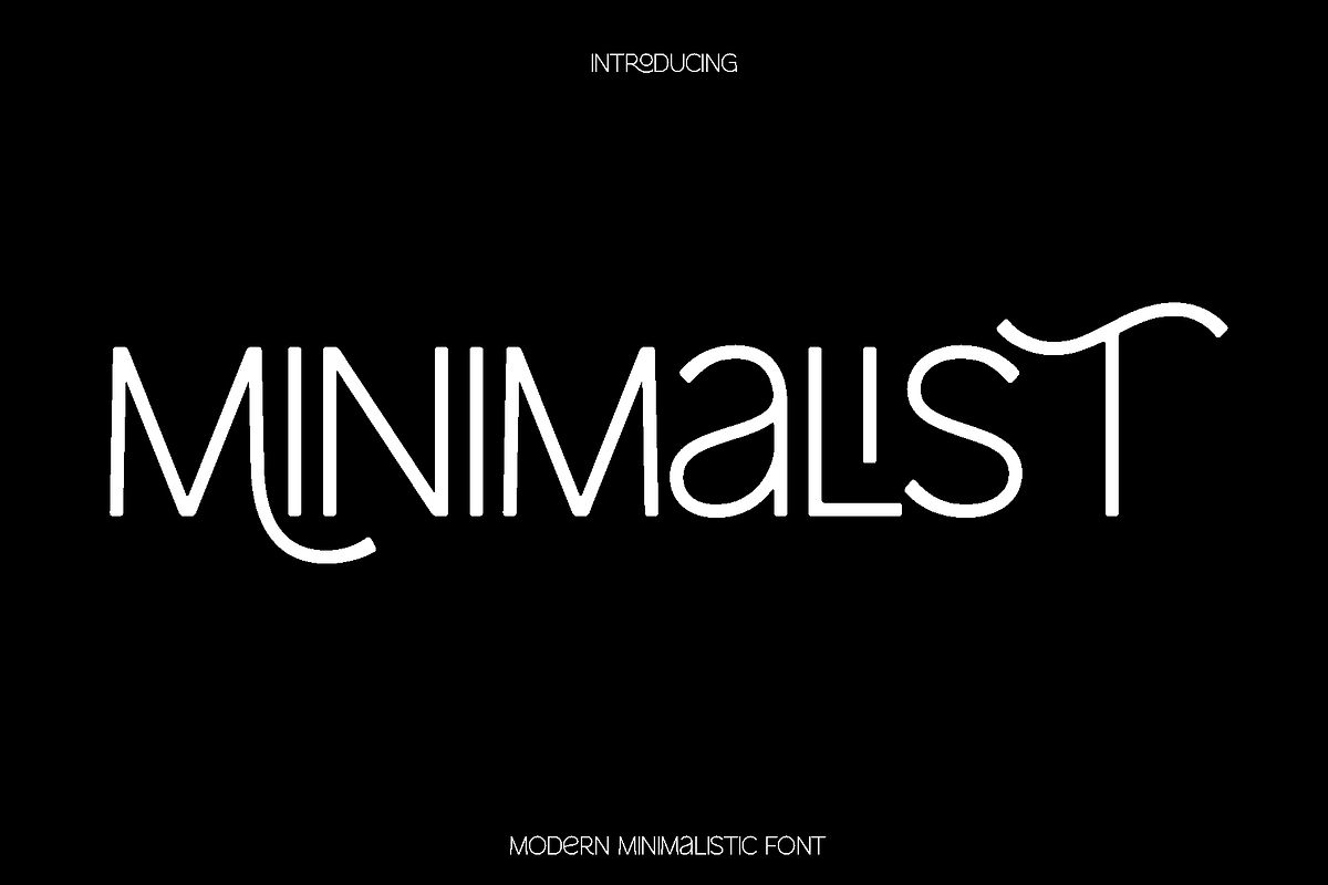Minimalist - Modern Font, a Sans Serif Font by Luna Shop (Photo 1 of 14)