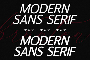 Bronten Family Sans Serif Font