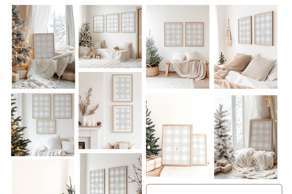 Winter Time Frame Mockup, a Household Mockup by NikiArts (Photo 2 of 17)