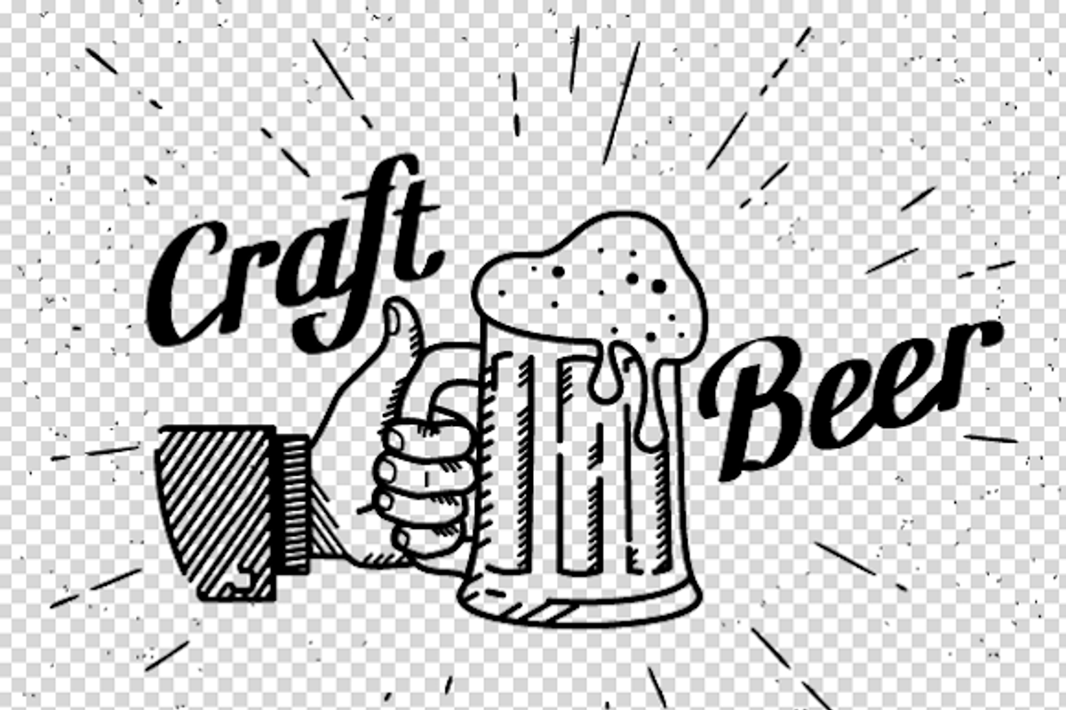 Thumbs up cold craft beer, a Food Illustration by Julia Tim (Photo 5 of 5)