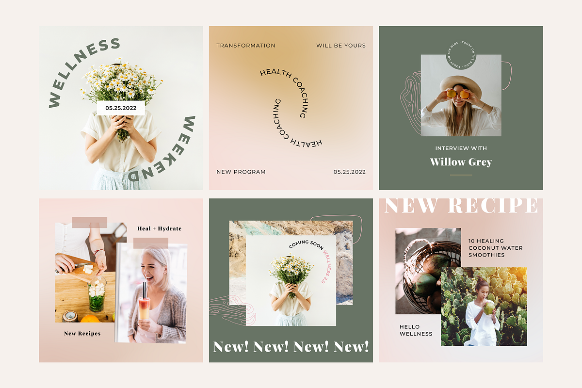 150 Canva Instagram Templates, a Social Media Template by Erin Cassidy (Photo 2 of 27)