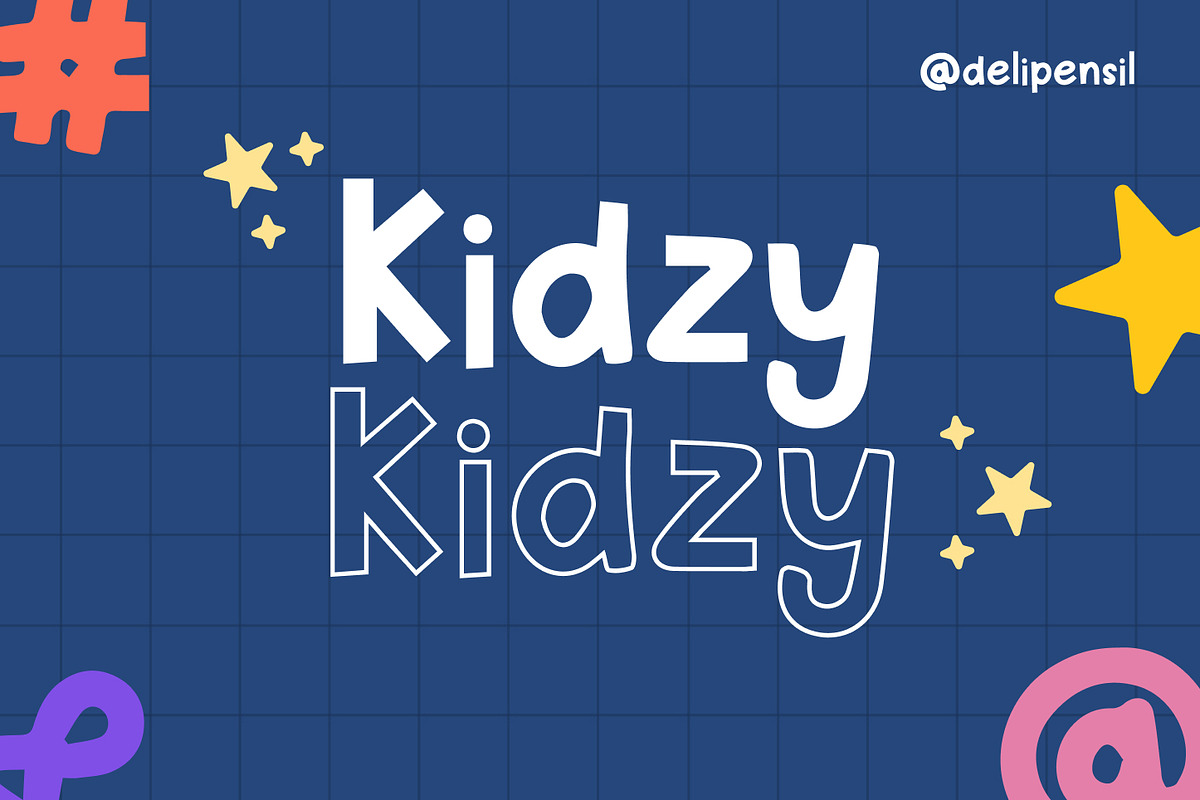 Little Kidzy – Cute Handwriting Type, a Font by delipensil (Photo 4 of 9)