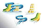 Water Park. Watercolor collection, a Person Illustration by Daria Ustiugova (Thumbnail 12 of 14)