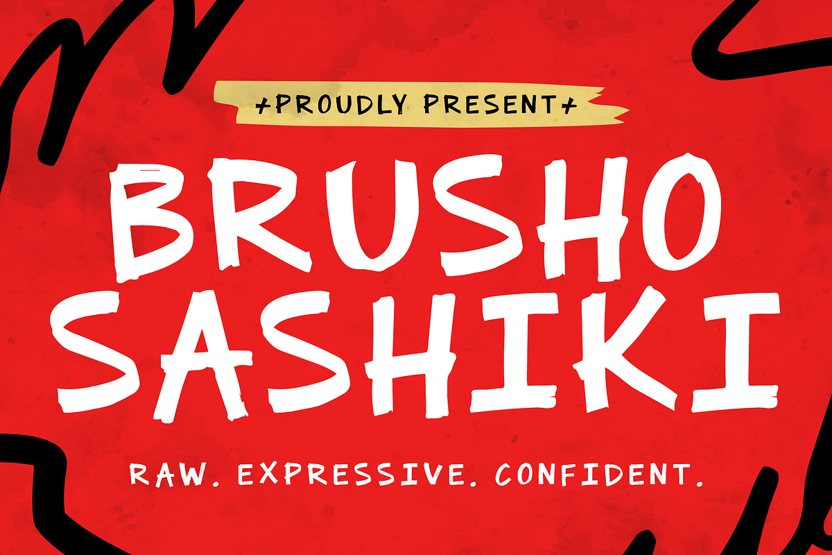 BRUSHO SASHIKI – Handwritten Brush, a Handwritten Font by decographstud (Photo 1 of 7)
