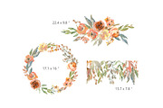 Watercolor Autumn Flowers, an Illustration by GraphicsDish (Thumbnail 3 of 4)