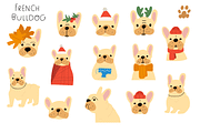 Christmas woof. Cute dogs collection, an Animal Illustration by cutelevindesign (Thumbnail 2 of 16)