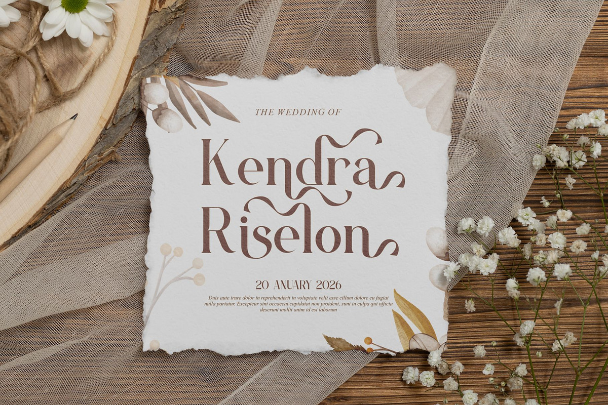Kieda || Modern Classy Serif Font, a Serif Font by Ermedia Studio (Photo 7 of 10)