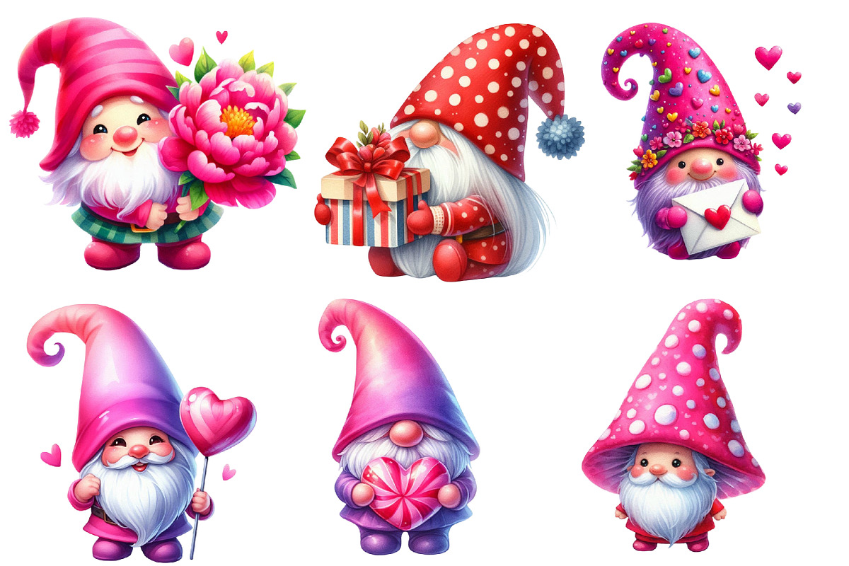 Valentine Gnomes Clipart, an Icon by Designworld (Photo 3 of 3)