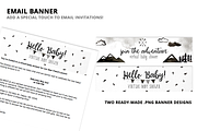 Virtual Shower Kit - Black & White, an Invitation Template by plaidGecko (Thumbnail 3 of 5)