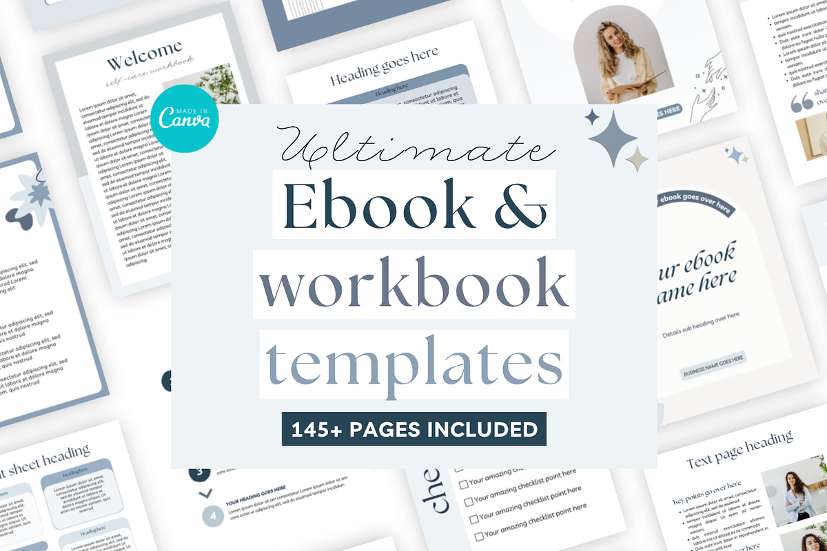 Ebook Workbook Canva Template, a Templates & Theme by Cate Creates (Photo 1 of 9)