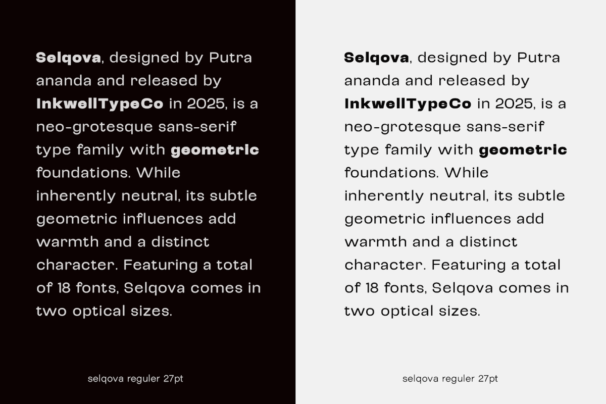 Selqova | Sans serif family, a Sans Serif Font by InkwellTypeCo (Photo 9 of 18)