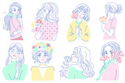Girls & Flowers, an Object Graphic by Anastasia (Thumbnail 4 of 13)