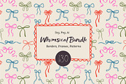 Whimsical Bow Frames & Patterns, an Object Graphic by AnnArt (Thumbnail 1 of 12)