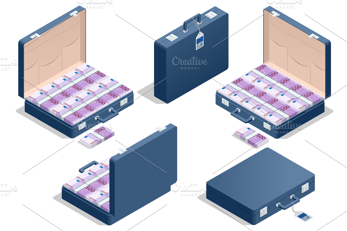 Isometric vector illustration of a, a Finance Illustration by Golden Sikorka