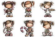 Christmas Candy Elf Clipart, an Illustration by DreamArtGraphic (Thumbnail 2 of 5)
