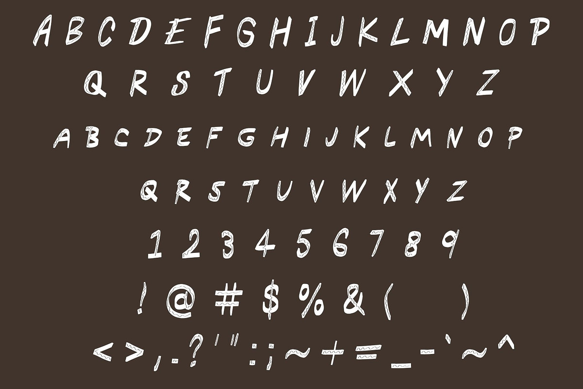 Jazz Hands, all caps handdrawn font, a Handwritten Font by Eryn Rose Design (Photo 10 of 13)