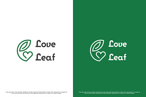 Love Leaf Park Logo Design Icon, a Branding & Logo Template by Morvana Crew