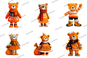 Watercolor Teddy Bear Clipart, an Illustration by DreamArtGraphic (Thumbnail 4 of 5)