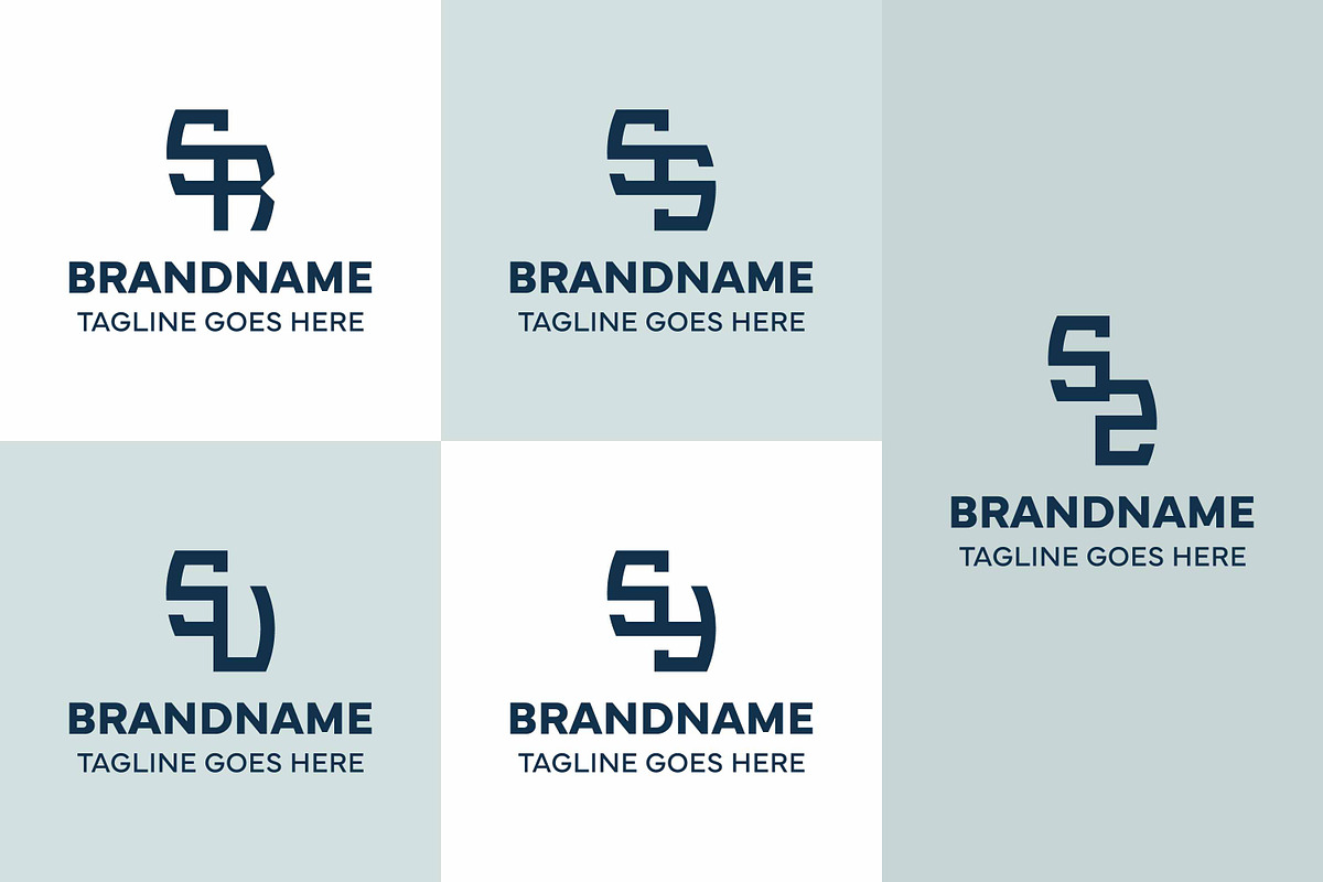 Letters SR SS SU SY SZ Monogram Logo, a Branding & Logo Template by Pray Art Design Studio (Photo 1 of 2)