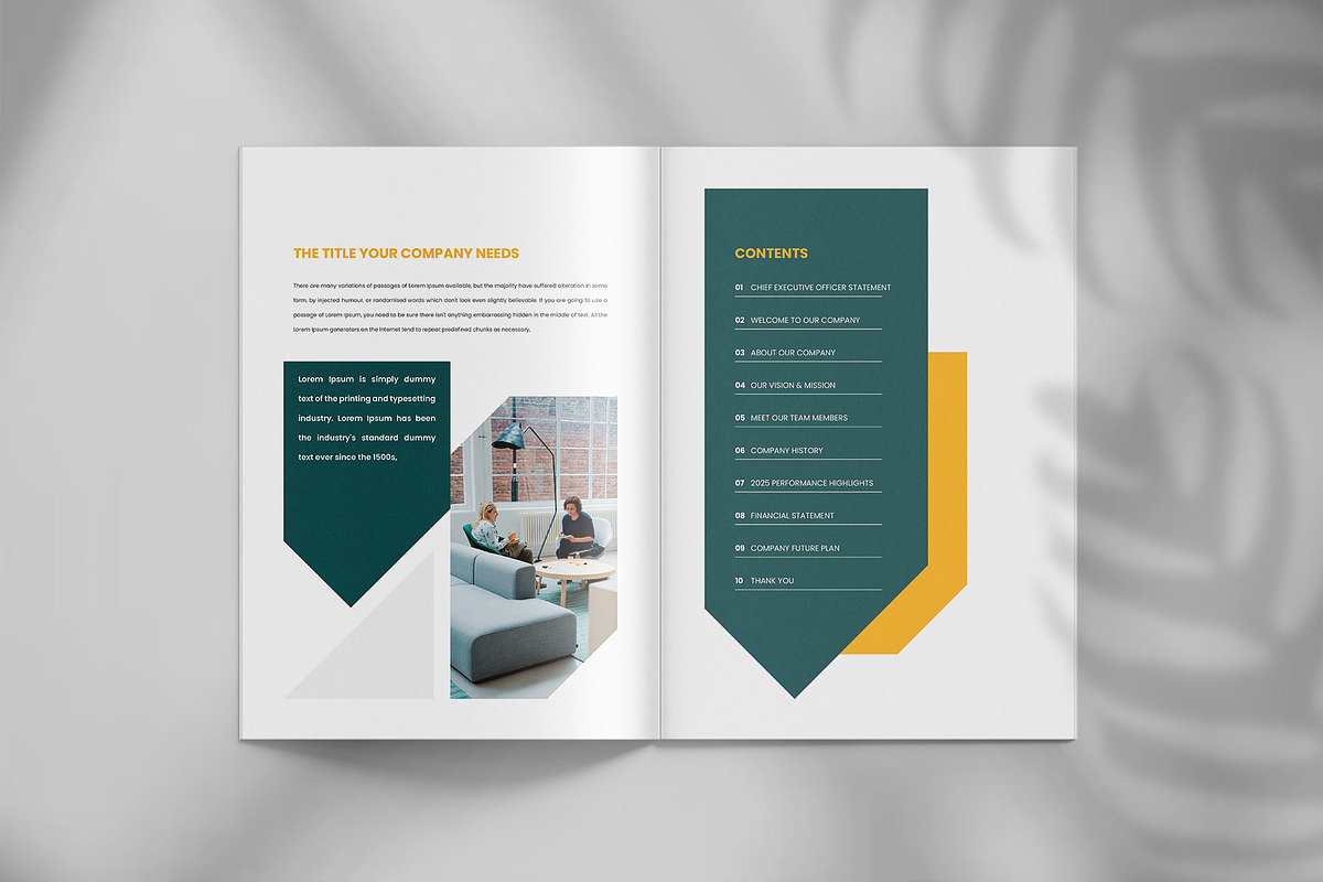 Annual report brochure template, a Brochure Template by Tanmoy Topu (Photo 3 of 12)