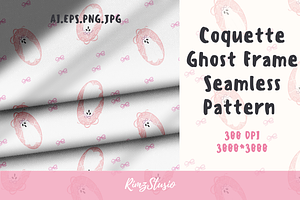 Coquette Ghost Frame Seamless Patter