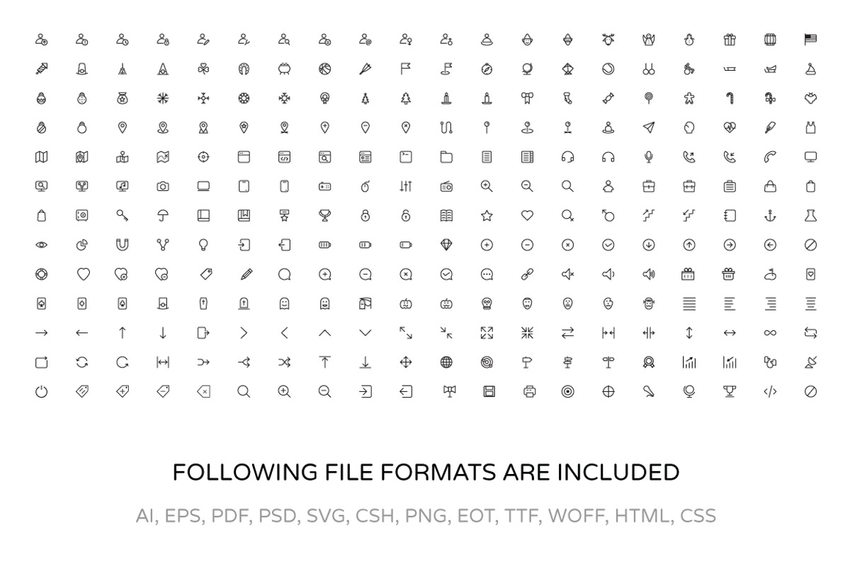 User Interface Outline Vector Icons, an Outline Icon by Creative Stall (Photo 5 of 5)
