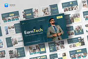Fintech Keynote Template, a Presentation Template by fluffstudio (Thumbnail 1 of 4)