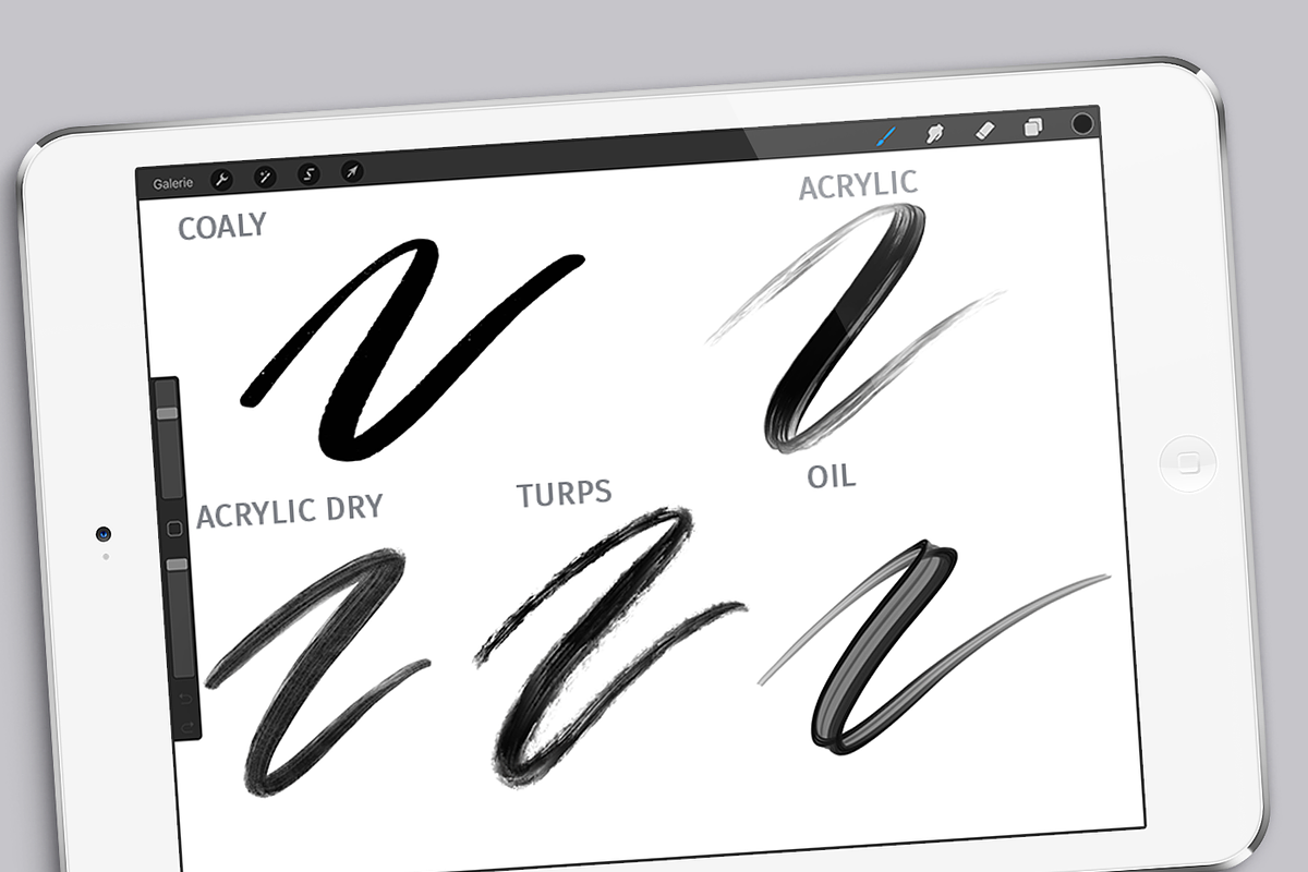 Artistic brush pack for Procreate preview 2