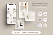 Yoga Studio Instagram Template Canva, a Social Media Template by NoheaDesignShop (Thumbnail 3 of 12)