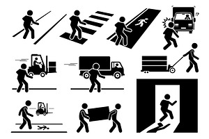 Road Safety Warning Sign Precaution