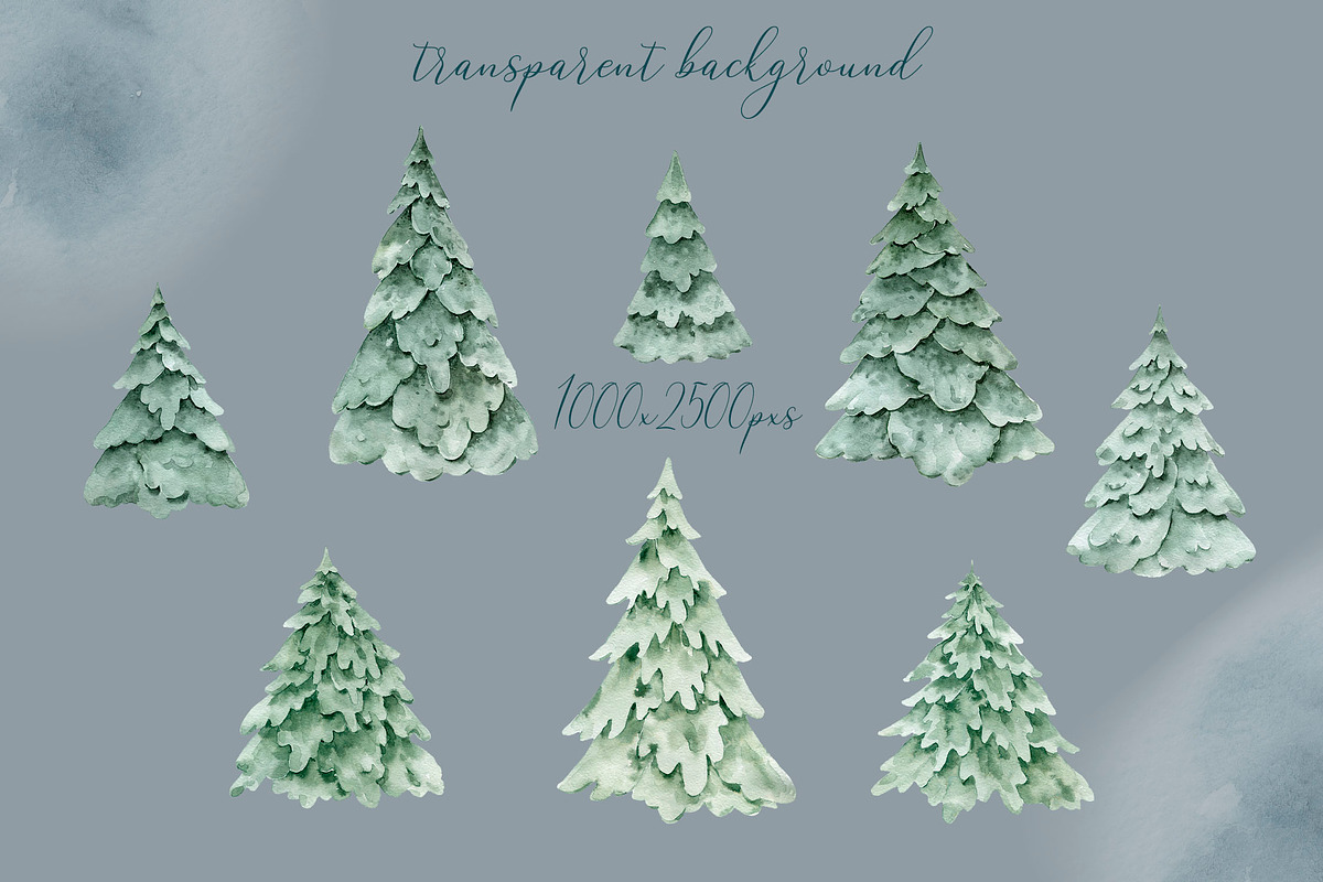 Woodland Landscape Spruce trees, an Illustration by Solo Art Original (Photo 3 of 9)